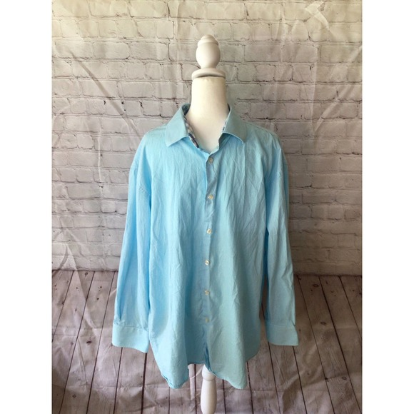 Tattersall London‎ men’s dress shirt 17 1/2 - 32/33 - Picture 1 of 6